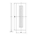 Deko-Light Abdeckung Fensterrollo für LED Wandeinbauleuchte LIGHT BASE III OUTDOOR, Schwarz