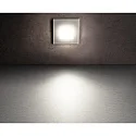Deko-Light Zubehör für LED Wand-Einbauleuchte ALWAID 2 - Abdeckung ECKIG „Milchig“, diffuses Seitenlicht, weiß