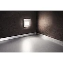 Deko-Light Zubehör für LED Wand-Einbauleuchte ALWAID 2 - Abdeckung ECKIG „Milchig“, diffuses Seitenlicht, weiß