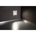 Deko-Light Zubehör für LED Wand-Einbauleuchte ALWAID 2 - Abdeckung ECKIG Stufe, weiß