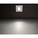 Deko-Light Zubehör für LED Wand-Einbauleuchte ALWAID 2 - Abdeckung ECKIG Stufe, weiß