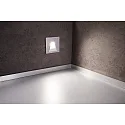 Deko-Light Zubehör für LED Wand-Einbauleuchte ALWAID 2 - Abdeckung ECKIG Trapez, Aluminium