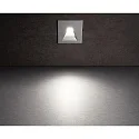 Deko-Light Zubehör für LED Wand-Einbauleuchte ALWAID 2 - Abdeckung ECKIG Trapez, Aluminium