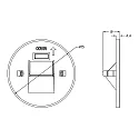 Deko-Light Zubehör für LED Wand-Einbauleuchte ALWAID 2 - Abdeckung RUND Stufe, weiß