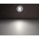 Deko-Light Zubehör für LED Wand-Einbauleuchte ALWAID 2 - Abdeckung RUND Trapez, Aluminium