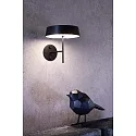 Deko-Light Zubehör für LED-Magnetleuchte MIRAM – Wandhalter, B/H: 8.5cm/9.6cm, Aufbauversion, magnetisch, mechanisch, schwarz