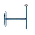 Zubehör für LED-Magnetleuchte MIRAM – Wandhalter, B/H: 8.5cm/9.6cm, Aufbauversion, magnetisch, mechanisch, blau