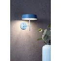 Deko-Light Zubehör für LED-Magnetleuchte MIRAM – Wandhalter, B/H: 8.5cm/9.6cm, Aufbauversion, magnetisch, mechanisch, blau