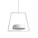 Deko-Light Zubehör für LED-Magnetleuchte MIRAM - mobiles Pendel-Set, B/H: 20.5cm/18.5cm, 2m Drahtseil + Gegengewicht, magnetisch, weiß