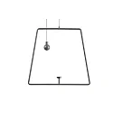 Zubehör für LED-Magnetleuchte MIRAM - mobiles Pendel-Set, B/H: 20.5cm/18.5cm, 2m Drahtseil + Gegengewicht, magnetisch, grau