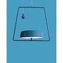 Deko-Light Zubehör für LED-Magnetleuchte MIRAM - mobiles Pendel-Set, B/H: 20.5cm/18.5cm, 2m Drahtseil + Gegengewicht, magnetisch, blau