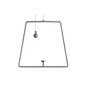 Zubehör für LED-Magnetleuchte MIRAM - mobiles Pendel-Set, B/H: 20.5cm/18.5cm, 2m Drahtseil + Gegengewicht, magnetisch, grün