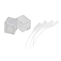 Endkappen für 230V LED Stripe, 2er Set, weiß