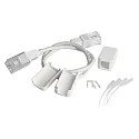 Flex Verbinder für 230V LED Stripe, 60cm, IP65, weiß