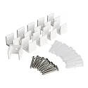 Montageklammern für 230V LED Stripe, 10er Set, IP65, weiß
