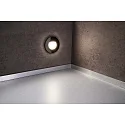 Deko-Light Zubehör für LED Wand-Einbauleuchte ALWAID 2 - Abdeckung RUND „Milchig“, diffuses Seitenlicht, tiefschwarz, glänzend