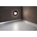 Deko-Light Zubehör für LED Wand-Einbauleuchte ALWAID 2 - Abdeckung RUND „Milchig“, diffuses Seitenlicht, tiefschwarz, glänzend