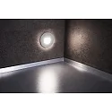 Deko-Light Zubehör für LED Wand-Einbauleuchte ALWAID 2 - Abdeckung RUND „Milchig“, diffuses Seitenlicht, silber