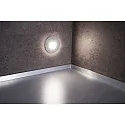 Deko-Light Zubehör für LED Wand-Einbauleuchte ALWAID 2 - Abdeckung RUND „Milchig“, diffuses Seitenlicht, silber