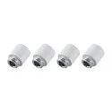 Abstandhalter für Fassadenstrahler SHORELINE PRO, 4er Set, 9.5mm, mit Gewinde, Aluminium, weiß