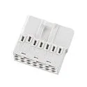 Einspeisestecker für Lichtbandsystem SANOTRUNK UNIVERSAL WAGO 267-501, weiß