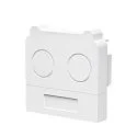 Endkappen für Tragschiene Lichtbandsystem SANOTRUNK, 2er Set, weiß