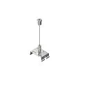 Seilabhängung für Tragschiene Lichtbandsystem SANOTRUNK, 5m, 10er Set, silber