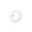Reduzier-Ring für Einbauleuchten, IP20 IK03, rund, Ø 130mm / innen 70mm / DA 95mm, Clipfedern, Metall, verkehrsweiß