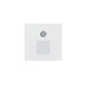 Abdeckung für Wandeinbauleuchte ALWAID PRO MOTION, Glas, eckig, Viereck Lichtkegel, IP20, weiß