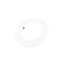 Einbau-Reduzierring rund, IP20 IK03, Ø 210mm / innen 135mm / DA 175mm, Clipfedern, Metall, verkehrsweiß, signalweiß