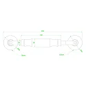 Deko-Light mounting tool 8/10mm, blue