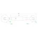 Deko-Light Montageroller für 10/12mm LED-Stripes, blau