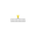 AU-01-08, flat U-profile for 8 - 9,3 mm LED stripes, 100cm