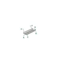 Deko-Light U-Profil AU-01-10, 10-11,3 mm LED Stripes, flach, 1m, silber eloxiert