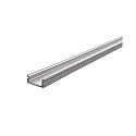 AU-01-10, flaches U-Profil für 10-11.3mm LED Strips, 200cm, Aluminium eloxiert