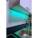  AU-01-12, flat U-profile for 12 - 13,3 mm LED stripes, 200cm, matt brushed black