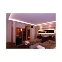  AU-01-12, flat U-profile for 12 - 13,3 mm LED stripes, 200cm, matt white