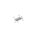 Deko-Light U-Profil AU-01-15, 15-16,3 mm LED Stripes, flach, 1m, silber eloxiert