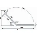 Deko-Light Winkel-Profil 135° AV-02-20 für 22 mm LED Stripes, eloxiert, 2000 mm