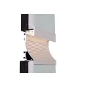 Deko-Light Trockenbau-Profil, Wandvoute EL-02-12, 14mm LED Stripes, 2m, weiß