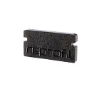 Endkappe P-AU-01-08, 14 mm, 2 Stück, schwarz