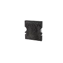 Endcaps P-AU-02-08, 14 mm, 2 items, black