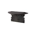 Endkappe P-ET-02-15, 30 mm, 2 Stück, schwarz
