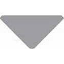 End cap P-AV-05-12 set 2 pcs., silver