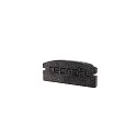 Endcaps f-AU-01-15, 21 mm, 2 items, black
