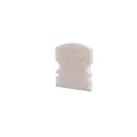 Endcaps f-AU-02-08, 14 mm, 2 items, white