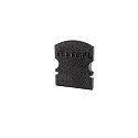 Endcaps f-AU-02-08, 14 mm, 2 items, black