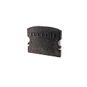Endkappe F-AU-02-15, 21 mm, 2 Stück, schwarz