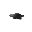 Endkappe F-ET-01-08, 23 mm, 2 Stück, schwarz