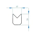 Endkappe F-AU-03-12 Set 2 Stk., grau